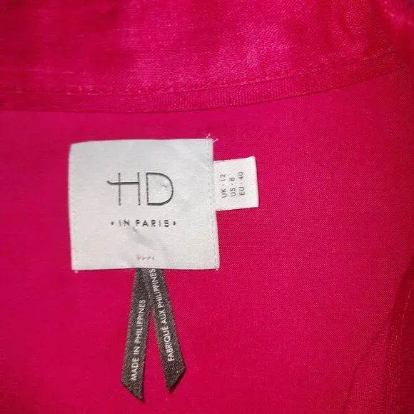 Anthropologie HD in Paris Sleeveless Button Front Linen Dress Size 8 NWOT